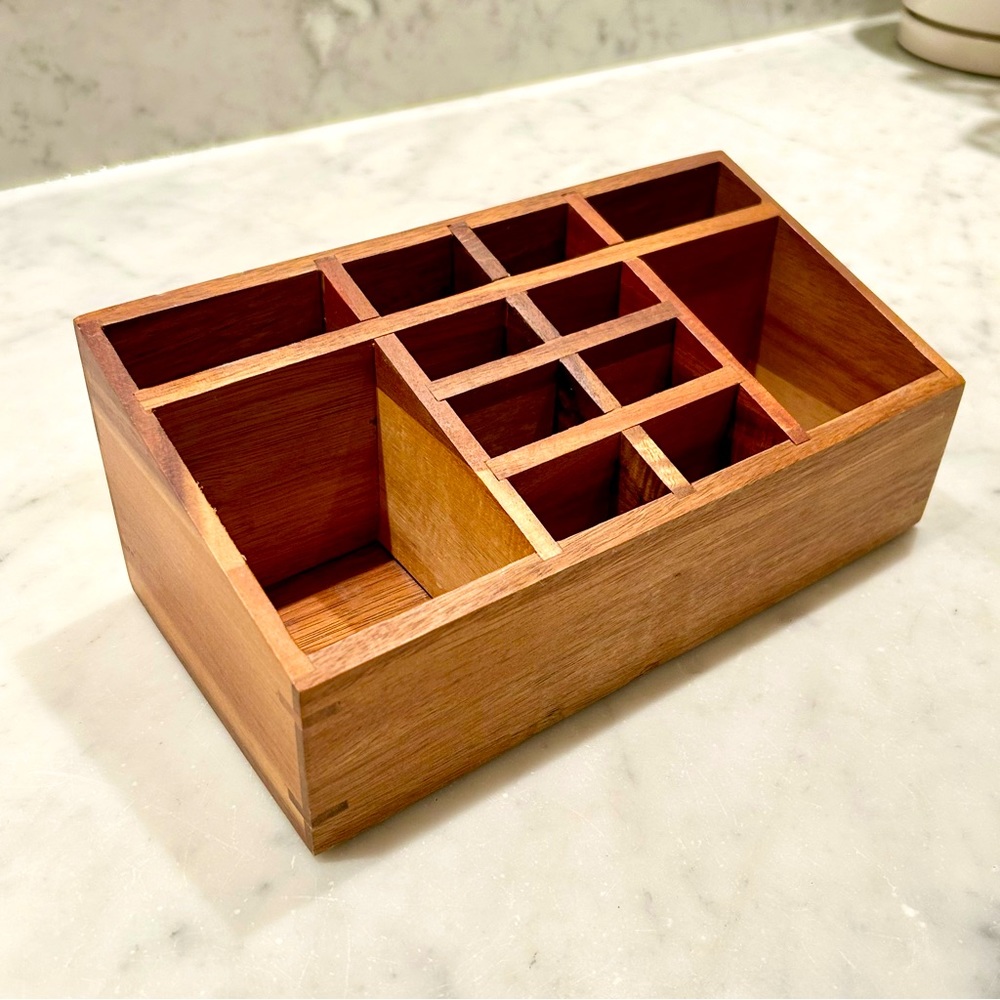 Wooden Makeup Organizer
